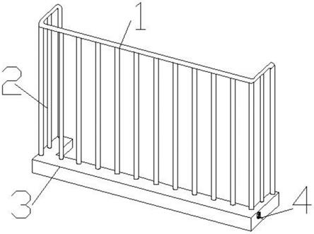 一种建筑施工用移动式防护栏的制作方法
