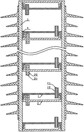 一种柱式空心复合绝缘子内增爬节的制作方法