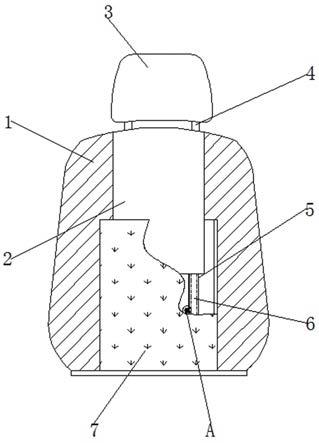 一种汽车座椅枕头调节结构的制作方法