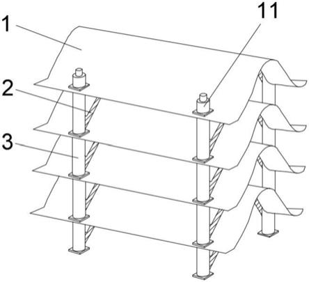一种连接稳定的冷却塔收水器支架连接装置的制作方法