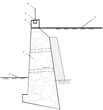 一种路肩式挡土墙顶部安全防护结构的制作方法