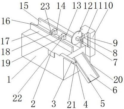 一种PVC塑料地板的定长切割设备的制作方法