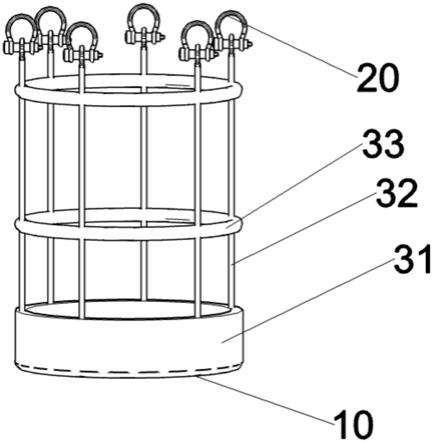 一种带缓冲作用的烟囱内部施工吊篮的制作方法