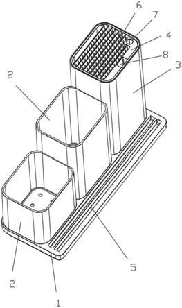 厨房刀具多功能收纳架的制作方法