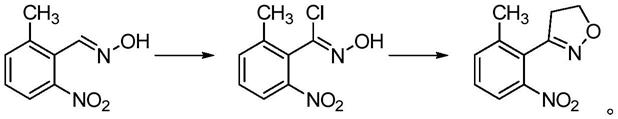 一种3-(2-甲基-6-硝基苯基)-4,5-二氢异噁唑的制备方法与流程
