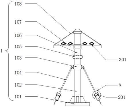 电力杆塔固定电缆组件的制作方法