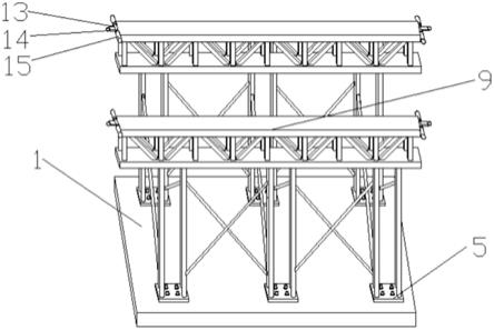 一种桥梁施工地基承载用钢支撑平台的制作方法