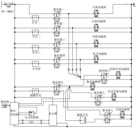 基于挖掘机的打桩机控制电路的制作方法