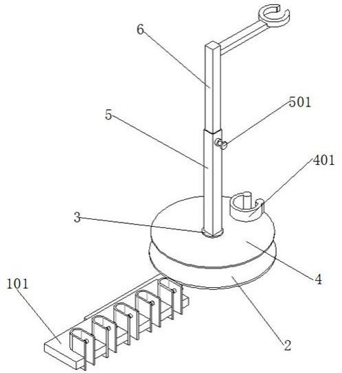 一种重症监护室呼吸机管路固定器