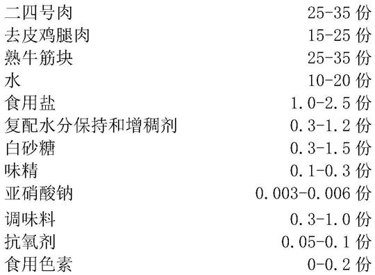 一种牛筋西式火腿及其生产方法与流程