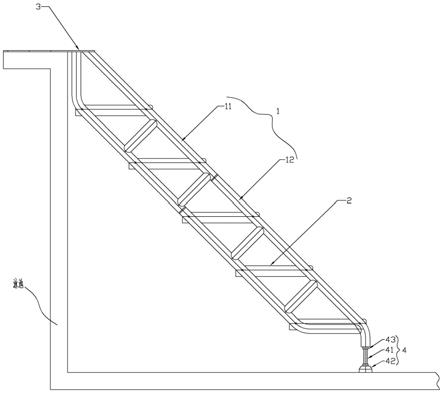 分体组合式台阶扶梯的制作方法
