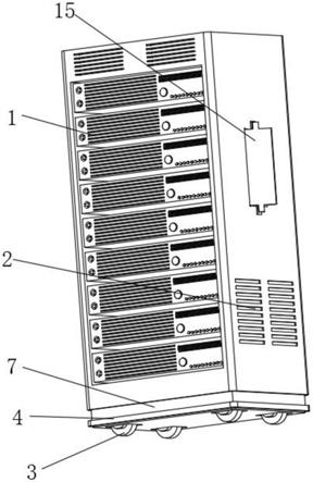 一种移动式区块链服务器机柜的制作方法