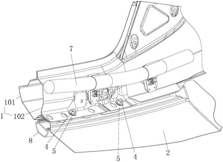 行李架支座安装结构及车辆的制作方法