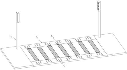一种可用于城市交通耐磨损的智能斑马线的制作方法