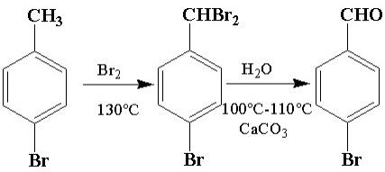 一种对溴苯甲醛的合成方法与流程