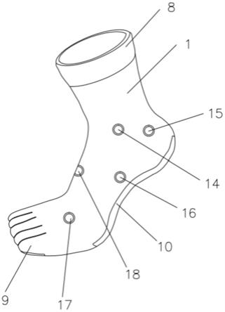 一种中医穴位足部保健袜及其按摩夹的制作方法