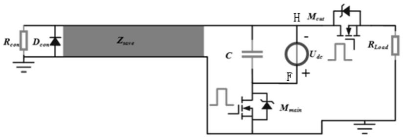 一种基于电感储能形成线的纳秒短脉冲功率调制拓扑结构及调制方法