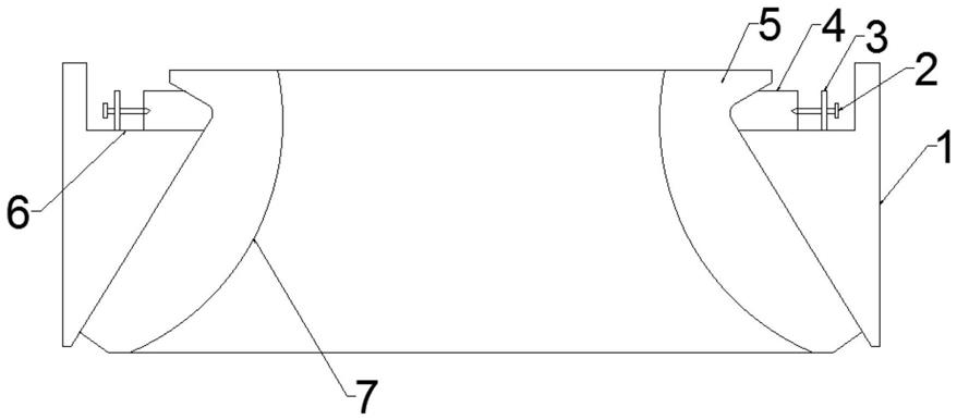 一种轧臼壁新型固定机构的制作方法