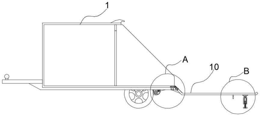一种车厢盖具有电动翻转功能的拖挂式房车的制作方法