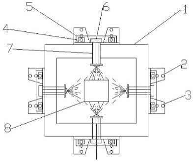 一种喷淋架安装固定支架的制作方法