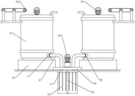 一种带满罐自动排料的双级搅拌系统的制作方法