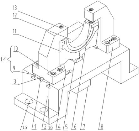 一种发动机轴承盖卧式加工轴瓦槽通用工装的制作方法