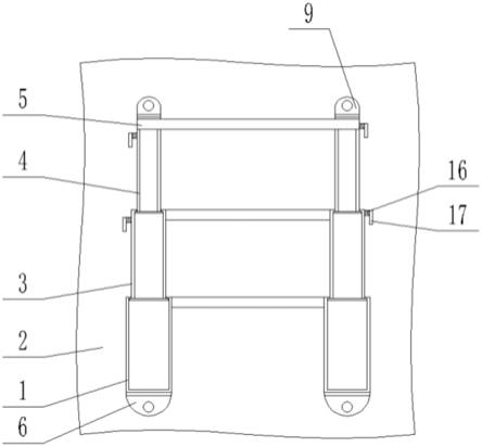 一种挂式钢管型材收缩型展示架的制作方法