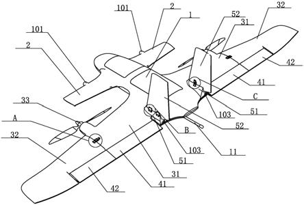 一种创新型立式垂直起降固定翼无人机的制作方法
