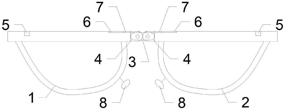 一种镜框可旋转折叠的眼镜的制作方法