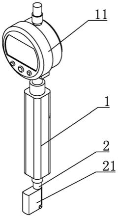 一种滚珠螺母的循环器安装孔的最窄宽度的检测装置的制作方法