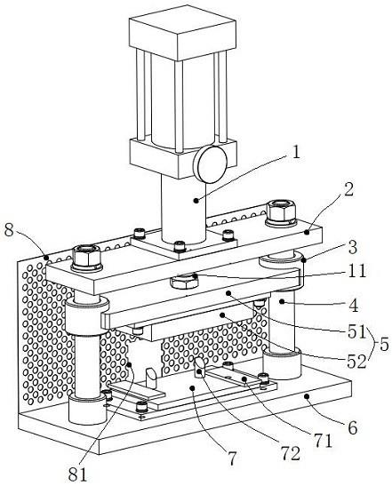 一种用于铝管焊缝检测的压扁装置的制作方法