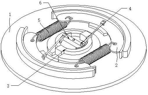 一种缓解复位拉簧弹性疲劳的鼓刹装置的制作方法