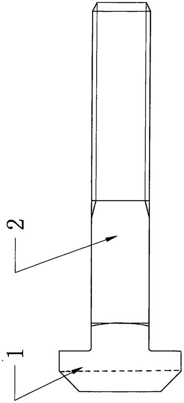 稳固式槽钢专用螺栓的制作方法