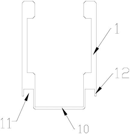 一种连体拉手锁通用型的型材的制作方法