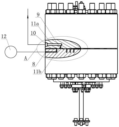 一种隔膜压缩机气侧泄漏导孔装置的制作方法
