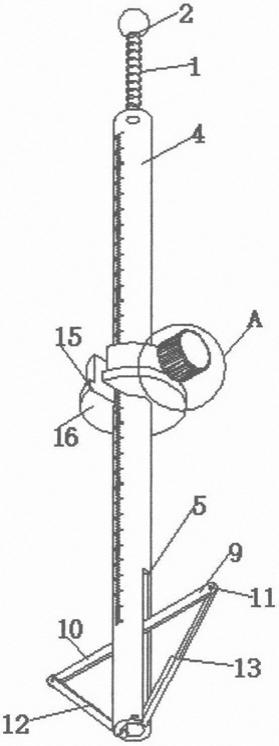 一种操作便捷建筑板厚度测量尺的制作方法