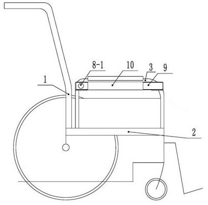 供偏瘫病人使用的轮椅的制作方法