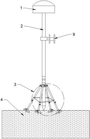 一种适合沙地测量的GPS-RTK测量杆的制作方法