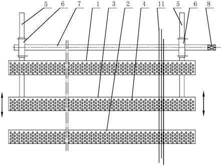 簇绒机导纱板位置可调装置的制作方法
