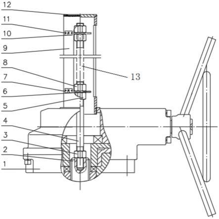 一种伞齿轮闸阀开关位置指示装置的制作方法