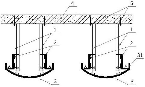 一种GRG饰面板吊顶结构的制作方法