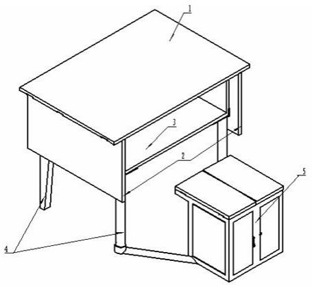 一种多功能课桌的制作方法