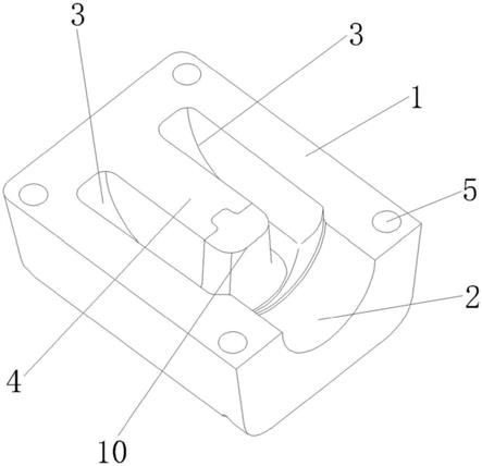 一种双耳铰锻件的锻造模具结构的制作方法