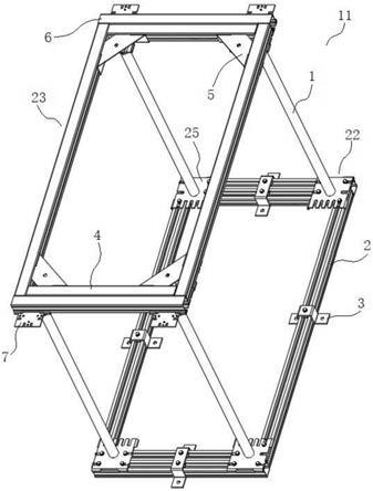 一种支撑结构以及安装有该支撑结构的机房用的支撑装置的制作方法