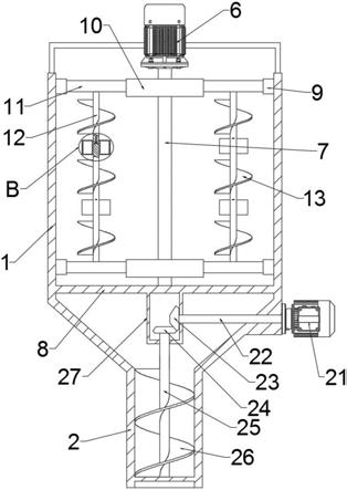 一种塑料注塑机用原料储存装置的制作方法