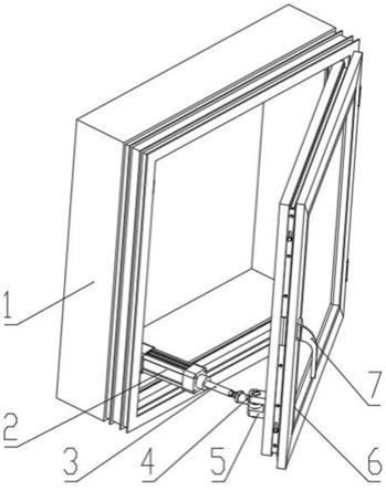 一种高层建筑平推门窗专用防脱落结构的制作方法