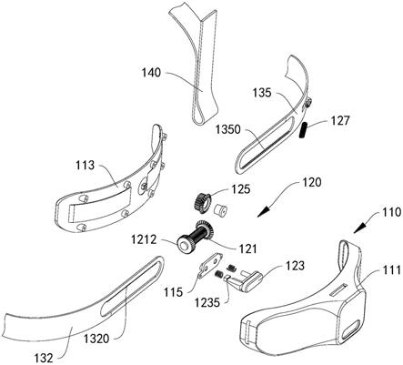 VR头部绑带调节结构的制作方法