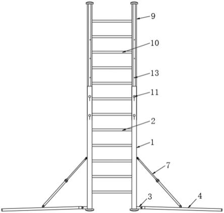 一种电力施工用的安全扶梯的制作方法
