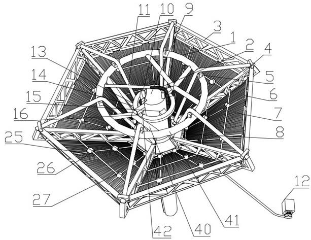 一种伞形索膜结构及其施工方法与流程