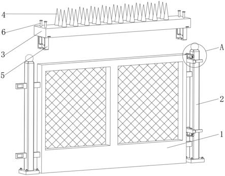 一种建筑工地用防盗护栏的制作方法